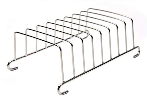 GeKLok Grille à Pain en Acier Inoxydable, Grille à Pain à 8 tranches, Support à Grille à Pain grillé, Support à Tranche de Pain à Pain, Support de Table, kit d'accessoires pour friteuse à air