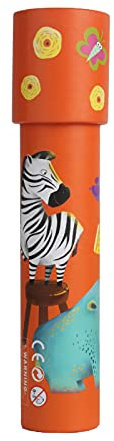 NOOLY Kinder Kaleidoskop Lernspielzeug für Kinder und Mädchen ZWHT02 (1 Stück, Nashorn und Zebra)