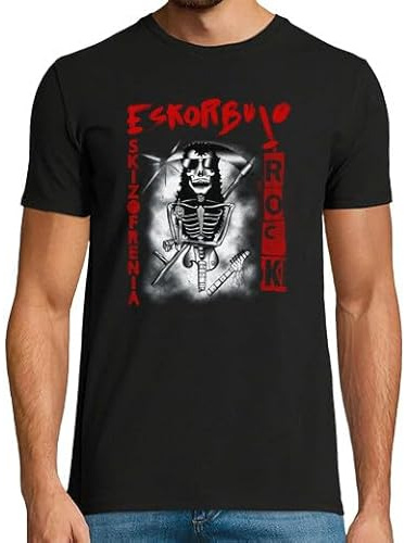 latostadora Camiseta Manga Corta Skizofrenia para Hombre - 100% Algodón Natural - Regalos con Diseños Originales - Camiseta Estampado Divertido - Ref. 796737-P