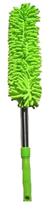 PEBBLE HUG Foldable Microfiber Fan Cleaning Duster for Quick and Easy Cleaning of Home, Kitchen, Car, Dusting Office Fan Cleaning Brush with Long Rod, Multipurpose Cleaning (Pack of 1)