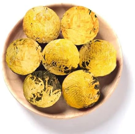 Boules de thé noir au Chrysanthème jaune, Thé noir, 100% naturel
