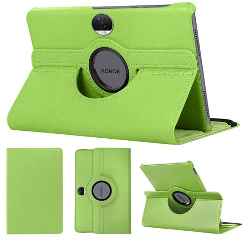 SWEIMEN Hülle Kompatibel mit Honor Pad 9 12 Zoll Tablette, PU Lederhülle 360° Drehbar Multi-Winkel Schutz Ständer Schutzhülle