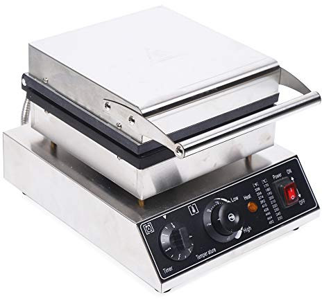 Piastra per waffle 2000W Commerciale Macchina per waffle elettrica antiaderente
