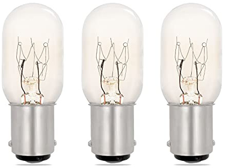 SCNNC Ampoule Machine a Coudre B15 Dimmable 230V, Baionnette Petit Culot B15d T22 150LM Blanc Chaud 2700K, Ampoule Baionnette b15 pour Machine à Coudre, Veilleuse, Réfrigérateur, Lot de 3