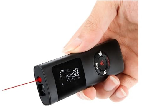 Minilaseravståndsmätare 40M 60M Mät infraröd avståndsmätare USB Uppladdningsbar bärbar handhållen laseravståndsmätare Hög precision(JQ40 40M)