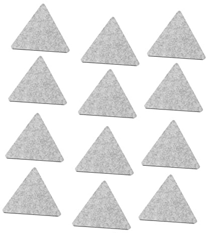 SHOWERORO 12pcs Felt Panel Decor Sound Dampening Wall Panels for Home Office Grey