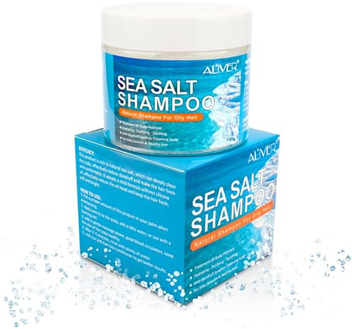 P-Beauty Meersalz Shampoo - Totes Meer Salz für Haarwachstum Volumen & Anti-Schuppen - Haarshampoo Tiefenreinigung für kräftiges Haar, Feuchtigkeitsspendende Haarpflege, Kopfhautpflege alle Haartypen
