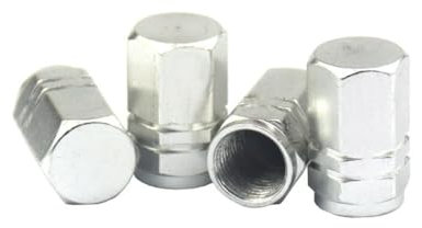 MOIKOTLR 4 pcs Ventilkappen Auto, für VW Arteon Shooting Brake R R-line Wagon Autoreifen Ventilkappe mit Dichtung Reifenventilkappen für Stabilen Reifendruck,D