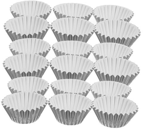 TOPPERFUN 500pezzi Mini Pirottini in Alluminio Pirottini Per Cupcake in Alluminio Contenitori in Per Mini Muffin Per Dessert e Per Feste