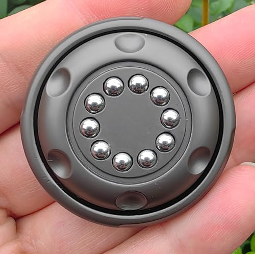 T-Conceal EDC Magnetic Metal Stress Relief Spinner-Spinner-Spielzeug, Angst reduzieren EDC-Zappelspielzeug für Fokus und ruhiges, tragbares Büro und Heimgebrauch (Grau)