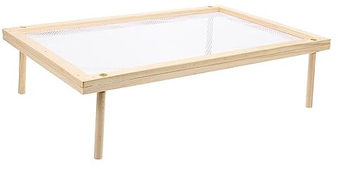 POPETPOP Noodle Drying Rack Single Layer Wooden Pasta Vegetable Dryer Stand Household Spaghetti Drying Rack for Fruit and Vegetable