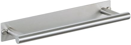 Mooche Hand Towel Holder Wall Mounted, Self Adhesive & Screw Towel Rail, No Drill Towel Bar, SUS304 Stainless Steel 30CM Towel Holders for Bathrooms, Kitchens, Toilets, and Living Rooms Brushed
