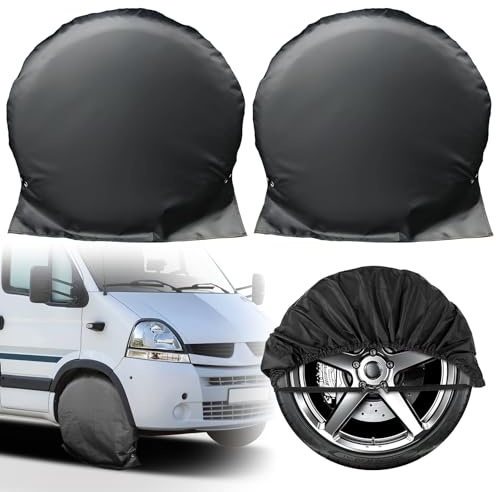Trailer Tire Cover,Tire Covers for RV Wheel,Universal Waterproof Caravan Wheel Covers,Windproof Car Wheel Cover,All-Weather Wheel Protector for Car, Truck, SUV & RV