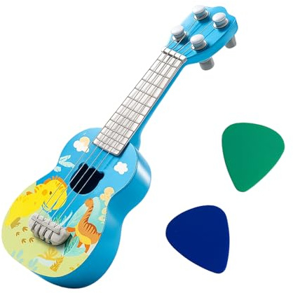 DXPETA 3-Piece Set Toddler Guitar, Pink and Blue, Compact (26x30mm), Ages 3+
