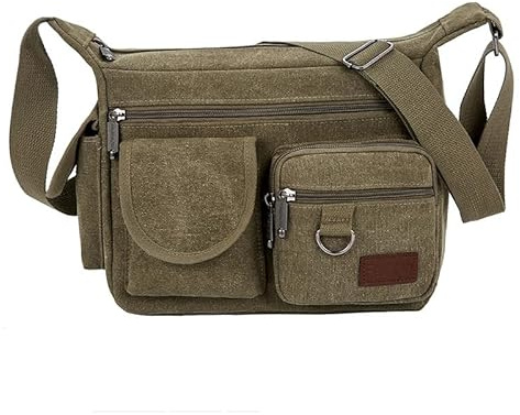 JXpxbao Crossbody Tasche Umhängetasche Satchel Für Männer Und Frauen (Grün)