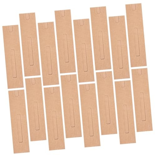 NIYANGLE 30 Stück Stifthüllen aus Kraftpapier Einzelner Stiftehalter Leichtes Papier Etui für Füllfederhalter Praktisch für Kinder und Bürobedarf