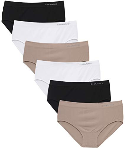 Channo Women's Knickers Bamboo Underwear Ladies Briefs Boxers Cotton No VPL Multipack