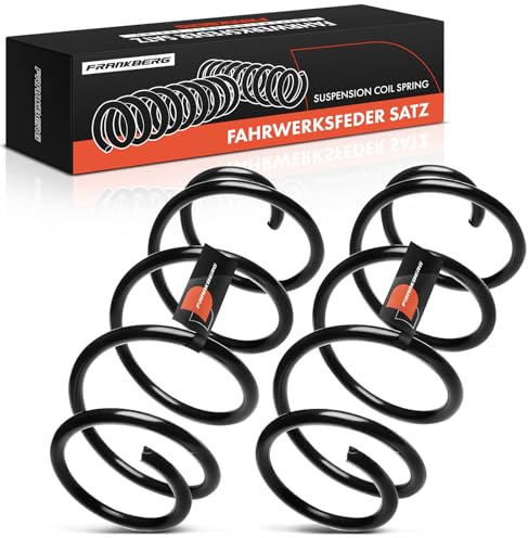 Frankberg 2x Federn Fahrwerksfeder Vorderachse Kompatibel mit O.c.t.a.v.i.a II 1Z3 1Z5 1.6L 1.8L 2007-2013 Golf V Variant 1K5 1.4L 2007-2009 Golf VI 5K1 AJ5 1.6L 2009-2013 Replace# 1K0411105AQ