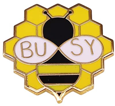 KAWADU Gelbe Bumblebee Brosche, Unisex Emaille-Anstecker für Rucksack, Hemden, Tasche