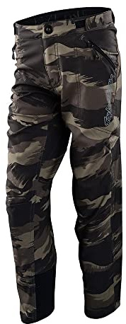 Troy Lee Designs Mountain Bike Cycling Bicycle Riding MTB Pants for Youth, Skyline Pant (24, Brushed Camo Military)