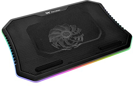 Thermaltake Massive Steel Mesh Panel with 1 x 120mm Fan, 256 Color RGB Spectrum, 10-15 Notebook Cooler CL-N020-PL12SW-A