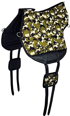 A&M Reitsport Reitpad, Bareback Pad, baumloser Sattel 1102, Camouflage, Neu, Farbe:Grün
