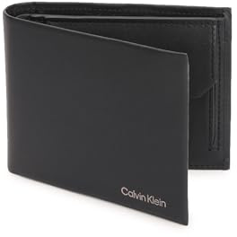 Calvin Klein Herren Portemonnaie Concise Bifold Klein, Schwarz (Ck Black), Onesize