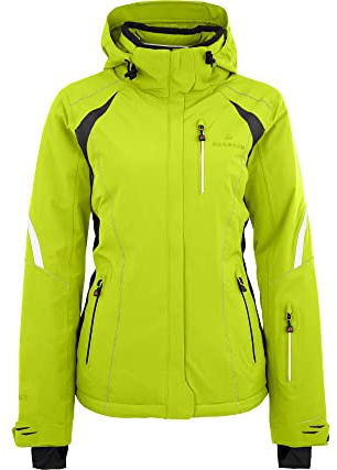 Bergson SNOWTASTIC | Damen Skijacke - Sportliche Damen Skijacke mit Supra-Tex 20.000 Membran, Normal-/Kurz-/Langgrößen, 100% wasserdicht (20.000 mm Wassersäule) & verschweißte Nähte, Winddicht & höch