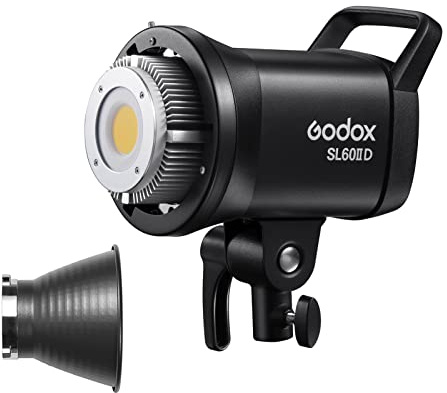 Godox SL60IID Studio LED Video Light 70W 5600K±200K with Bowens Mount | 8 FX Lighting Effects APP/2.4G Wireless/On-board Control for Home Studio Portrait Product Photography