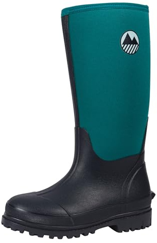 Lakeland Active Rydal Gummistiefel für Damen, Neopren, isoliert, Gummi, warm gefüttert, vollständig kniehoch, wasserdicht, in Schwarz, Moosgrün, Marineblau und Pflaume
