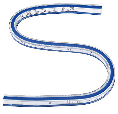 Flexibles Kurvenlineal, Designlineal Zum Zeichnen Und Nähen, Biegsames Lineal, Messwerkzeug Für Technische Grafiken, Bekleidungsdesign(30cm)