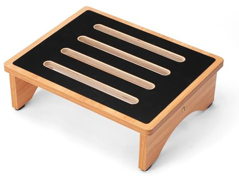 StrongTek 5 hoher Holz-Betttritthocker für Erwachsene, stabile Bett- und Duschtreppe, 200 kg Tragkraft, vielseitige Mobilitätshilfe für Senioren, Verwendung in der Küche, tragbares Design