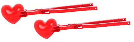 UPKOCH 2stücke Herzform Schneeballmaker Clips Praktische Outdoor-Clips Für Junge Mädchen Für Schneespaß Und Kreative Spiele Im Freien