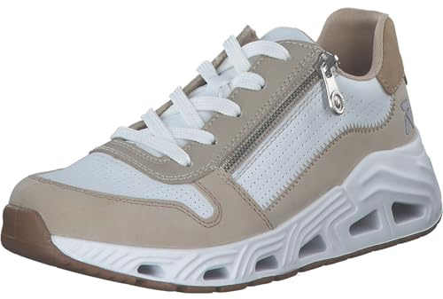 Rieker Damen Halbschuhe Damen weiß-kombiniert