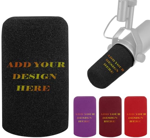 Personalized Shure Sm7b Microphone Cover Custom Vocal Microphone Pop Filter Customized Foam Mic Windscreen For Shure Sm7b Sm7db Microphone Not Included