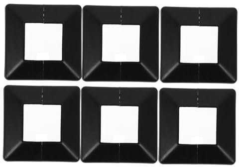 HOMSFOU 6stücke Zaunpfostenverkleidungen Für Veranda Lampenpfostenverkleidungen Kleine Zaunpfostenkappen Quadratische Pfostenkappen Pfostenabdeckungsverkleidungen Zaunpfostenverkleidungen