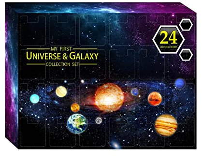 Weihnachts Adventskalender 2025, 24 Tage, Weltraumplanet, Adventskalender, Universum, Galaxie, Weihnachts-Countdown-Kalender, Weihnachtsüberraschung, Baumschmuck für Kinder, Weihnachtsdekoration