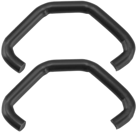 YINETTECH 2 Stück Auto-Wischerarm-Spannfederhaken 38 Mm 3,5 Mm Drahtdurchmesser Windschutzscheiben-Wippfederhaken Auto-Wischer-Passende Haken Schwarz