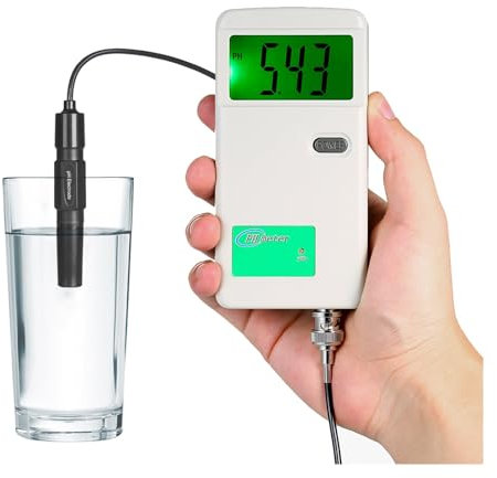 Digitaler Wassertester PH Meter Hohe Präzision PH Tester Hintergrundbeleuchtung Display Wasser Qualität Tester for Labor Trinkwasser Hydrokultur Aquarium für Schwimmbad, Salzwasser, Meerwasser, Aquari