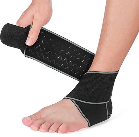 Chevillère Sport Hommes Femmes, Chevillère Réglable, Elastique Attelle Cheville Sport, Compression Bandage Cheville pour Chevillere Entorse, Protection Sport, Taille Unique