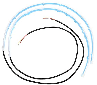 Ciieeo 2 Piezas Tira De Luz Led De Doble Color Para Faros Delanteros Luz De Señal De De Circulación Diurna Automática Accesorios Para Coche