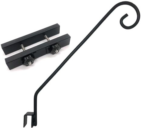 VIVIWI Heavy Duty Fence Deck Hook Rails Deck Railing Plant Hanger Outdoor Balcony Railing Decorative Hook