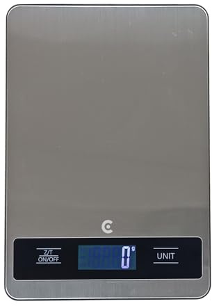 10 KG Digital Kitchen Scale, 1g Digital Weight Scale stell Silver 10KG capacity.