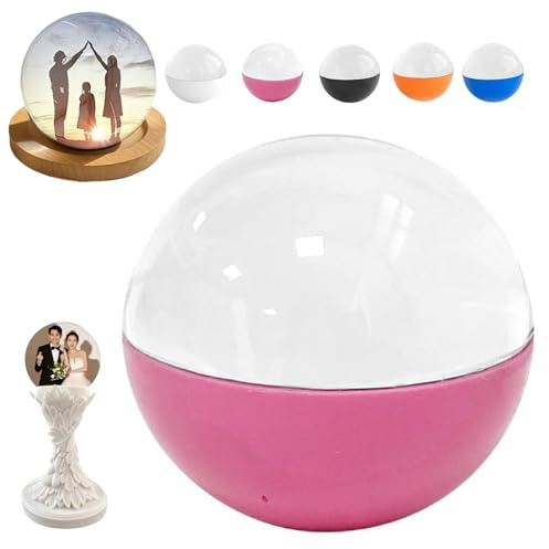 2.7 Personalized Crystal Ball with Digital Display – Upload Videos & Photos, Light-Up Memory Sphere with Electronic Screen,Custom Gift for Anniversary,Birthday,Wedding,Pet Memorial,Christmas