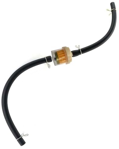 AM Universeller 6mm Benzinfilter Kraftstofffilter mit Kraftstoffschlauch für 47cc 49cc Motorrad Pocketbike Dirtbike ATV Quad