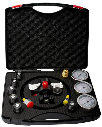 WUGMCNFBC Ricarica Professionale dell'accumulatore di azoto Idraulico, Strumento per Test di Pressione dell'azoto Idraulico, Kit di Carica di riempimento di azoto, per Test di Pressione