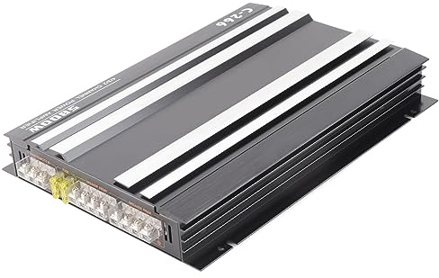 Keenso Amplificatore per Auto Ad Alta 5800 W 12 V, Amplificatore Audio Stereo in Lega di Alluminio con di Raffreddamento Migliorato per Subwoofer e Audio per Auto