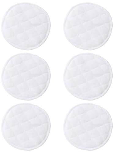 QEXUJOW Dischetti assorbilatte e proteggi seno,Confezione da 6 coppette assorbilatte lavabili a tre strati in cotone e asciugamani assorbenti per il sudore.