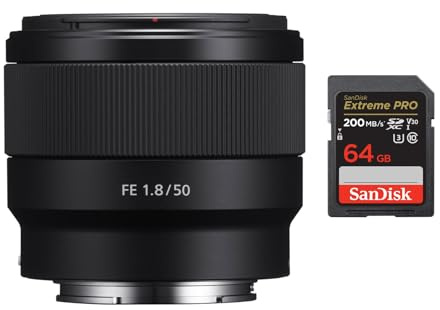 Sony FE 50mm F1.8 Lens (SD Card Bundle)