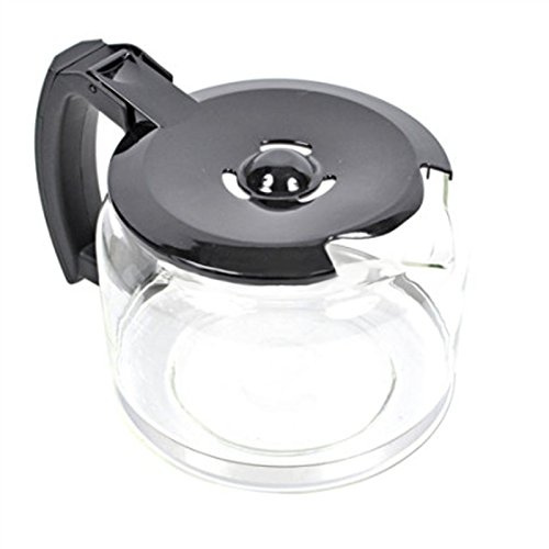 SPARES2GO Glass Jug Carafe for Russell Hobbs 14899 Coffee Machine